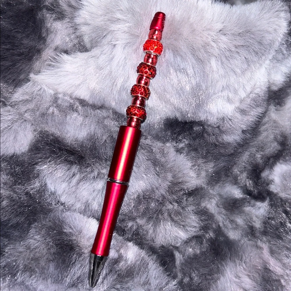 Red Beaded Pen